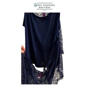 Adore Me Midnight Blue Lace Chemise